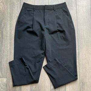 Banana Republic High-Rise Tapered Dress Pant Black Sz 4